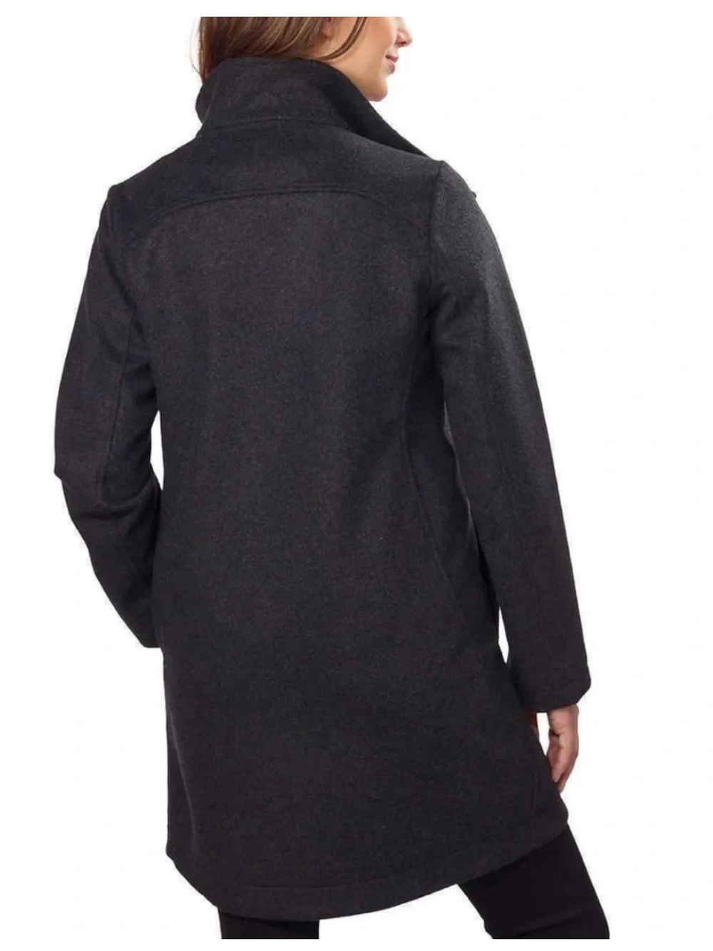 Pendleton Women's Water Resistant Cascade Wool Campbell Coat Jacket Charcoal - Picture 3 of 11